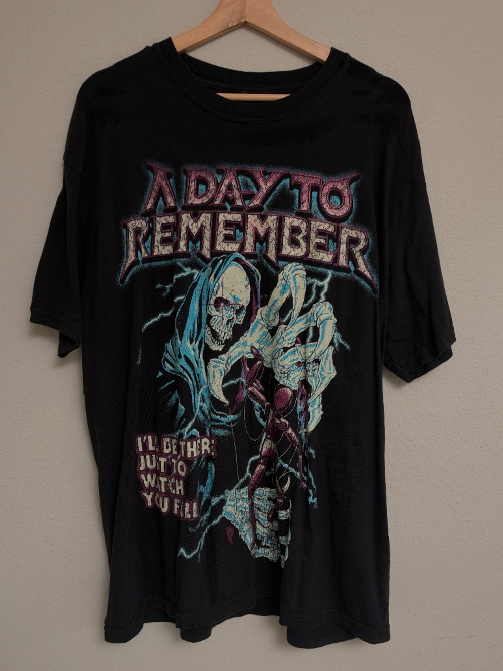 A Day to Remember Band T Shirt Men's XL Black Graphic Tee Metalcore